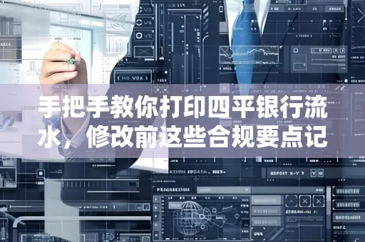手把手教你打印四平银行流水，修改前这些合规要点记牢